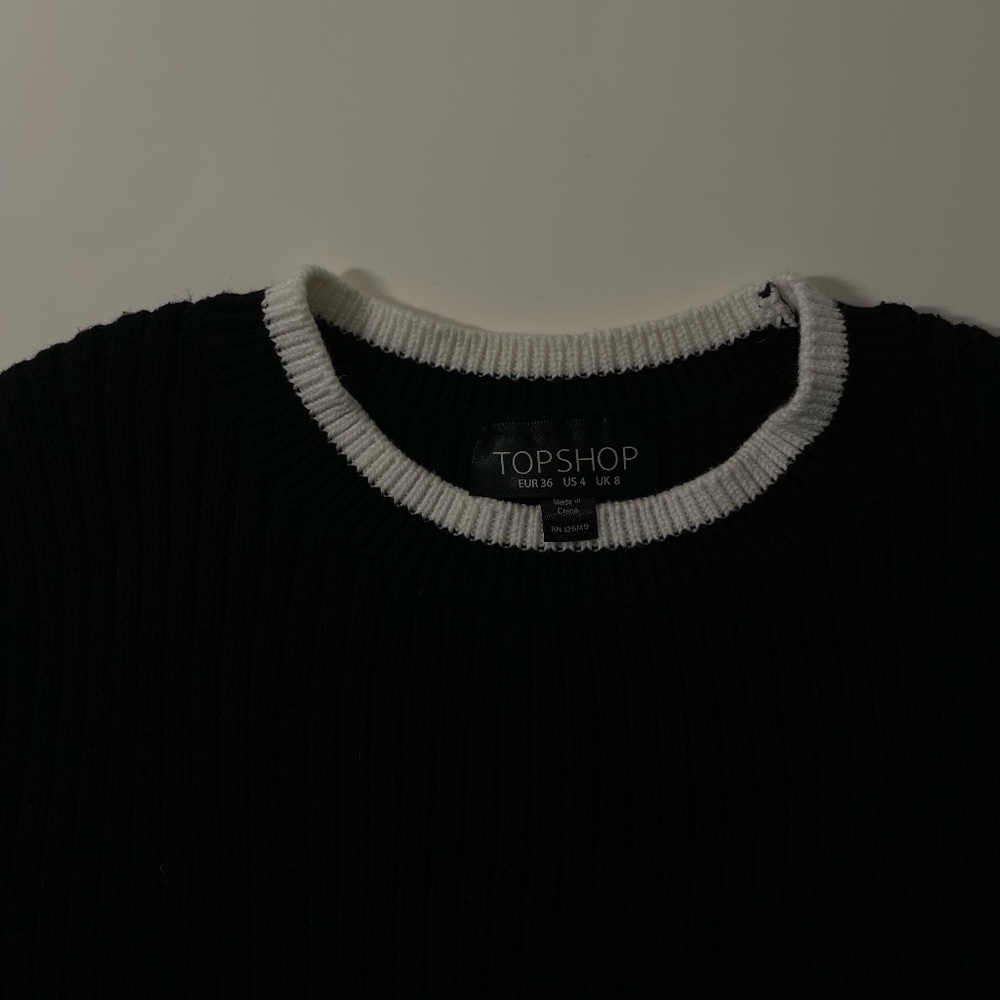 TOPSHOP Knit Long Sleeve Sweater